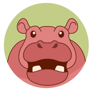 Hipopótamo cartoon